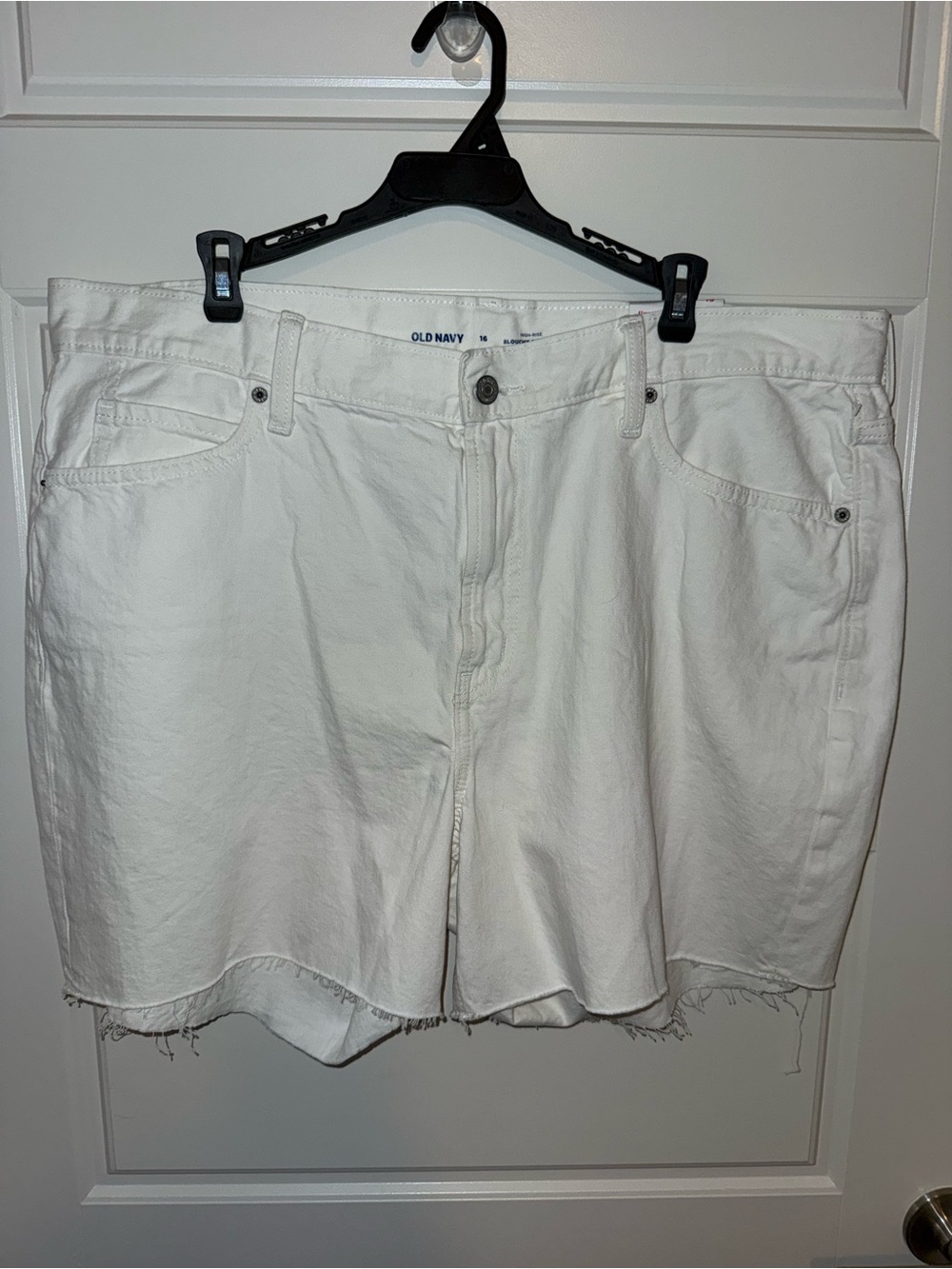 Old Navy White Women's Denim Cutoff Shorts